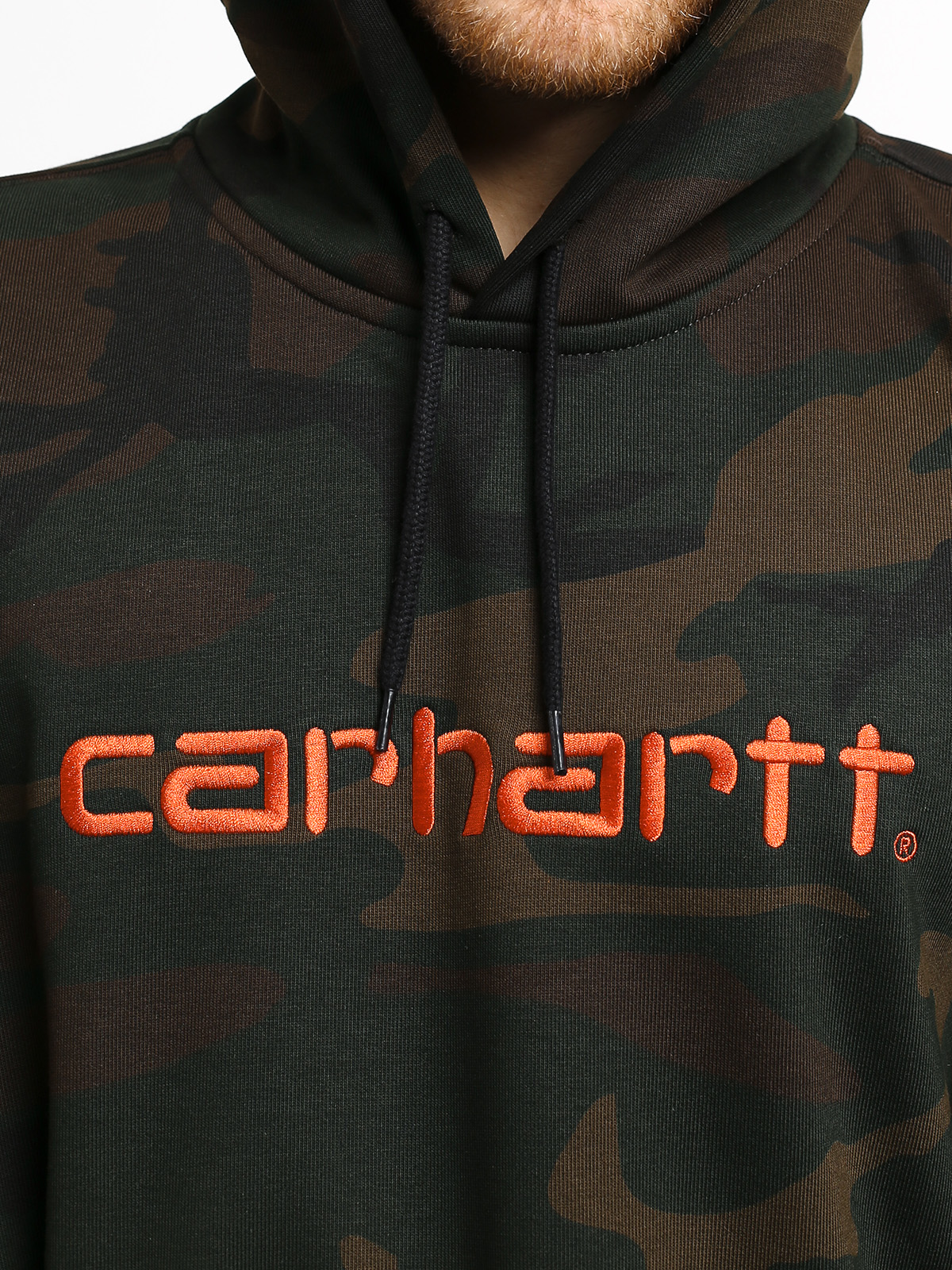 Carhartt WIP Carhartt HD Hoodie (camo evergreen/brick orange)