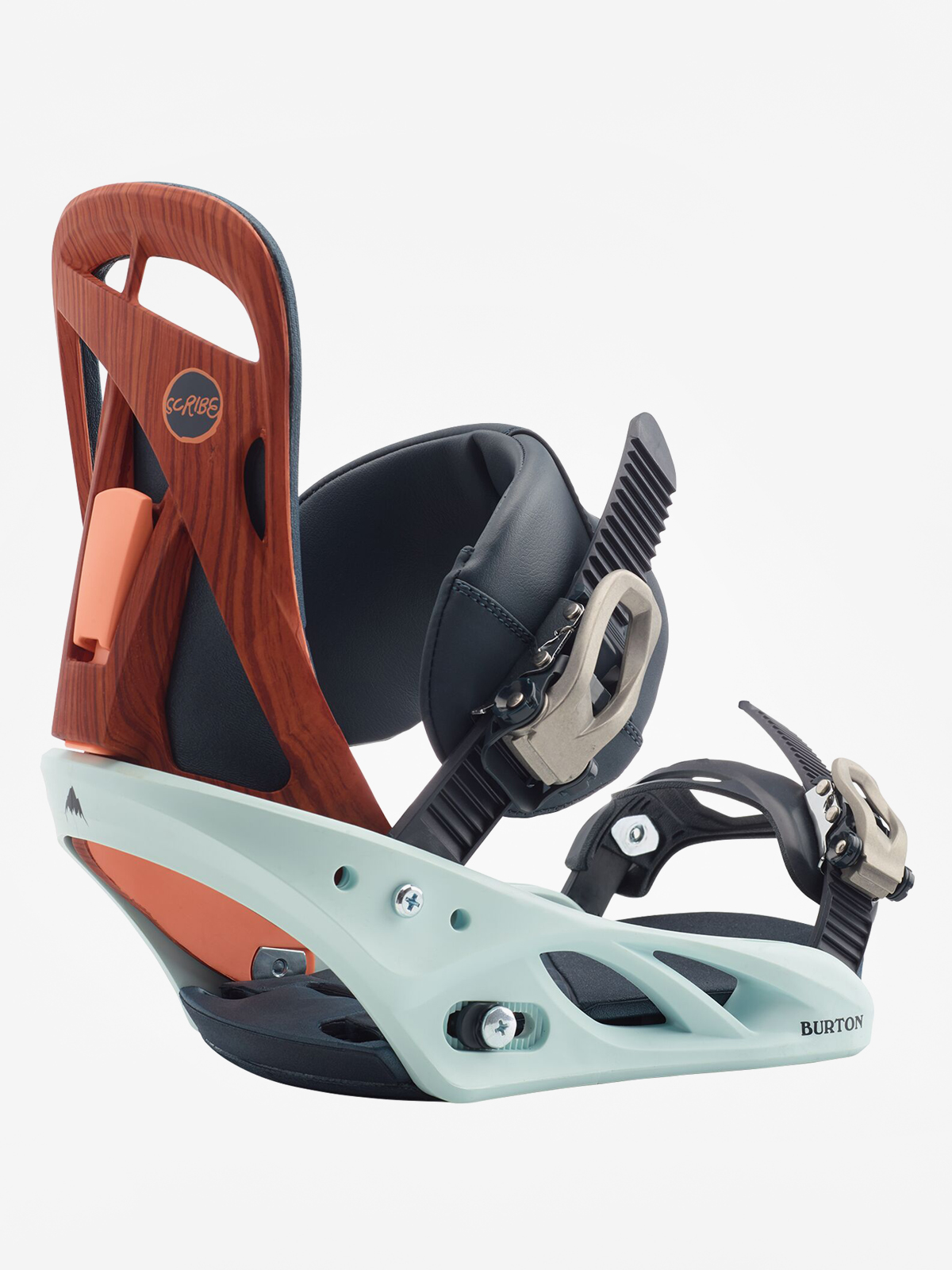 Womens Burton Scribe Snowboard bindings (wood grain jane)