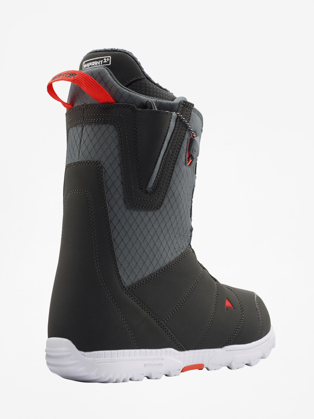 Mens Burton Moto Snowboard boots (gray/red)