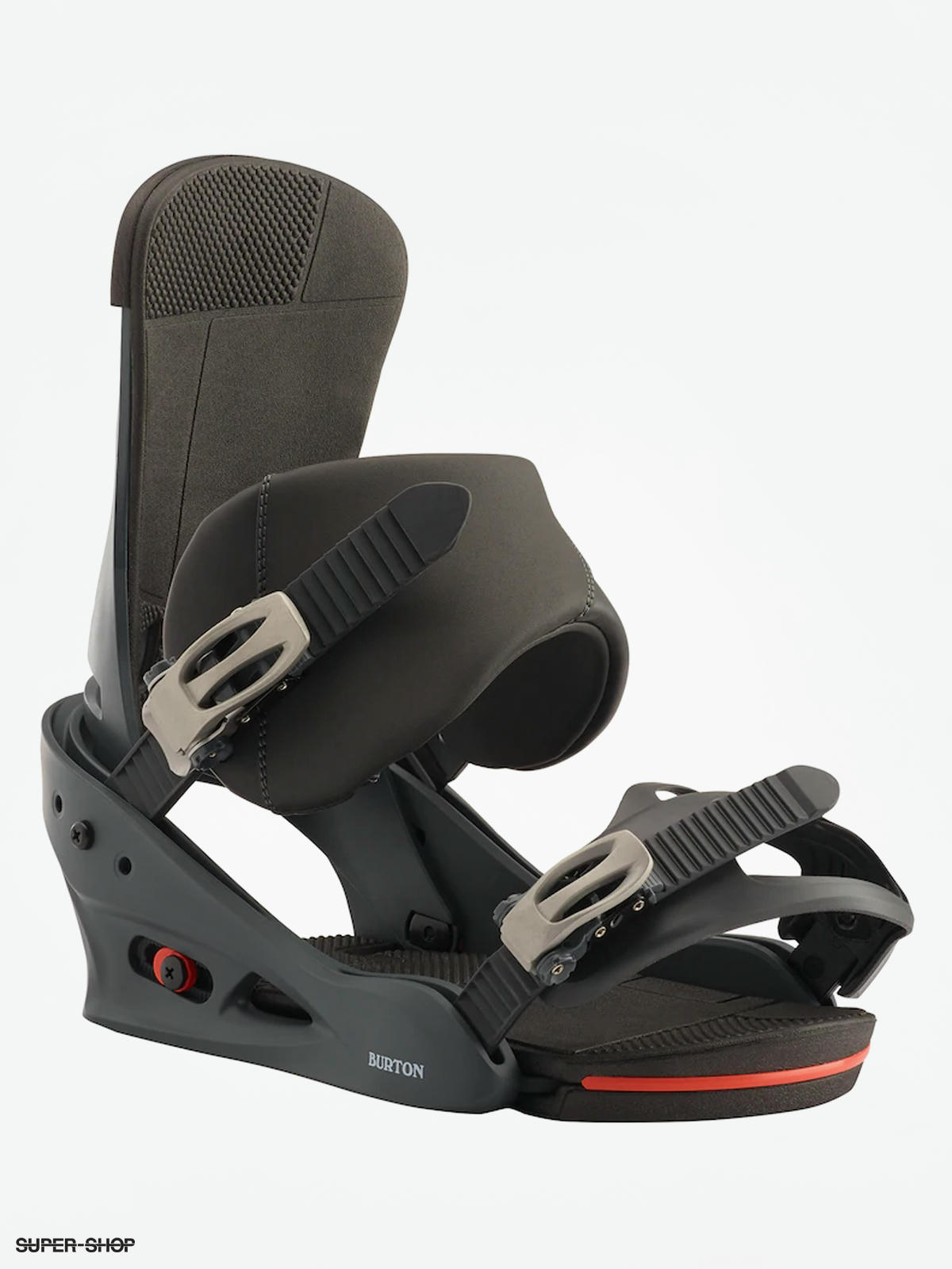 Burton Custom Snowboard bindings blue red