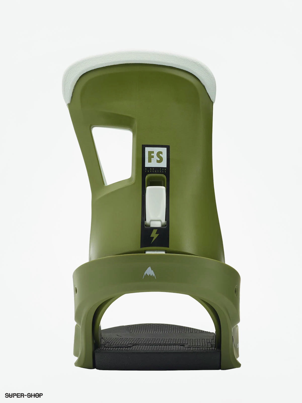 Burton Freestyle Snowboard bindings camp on green