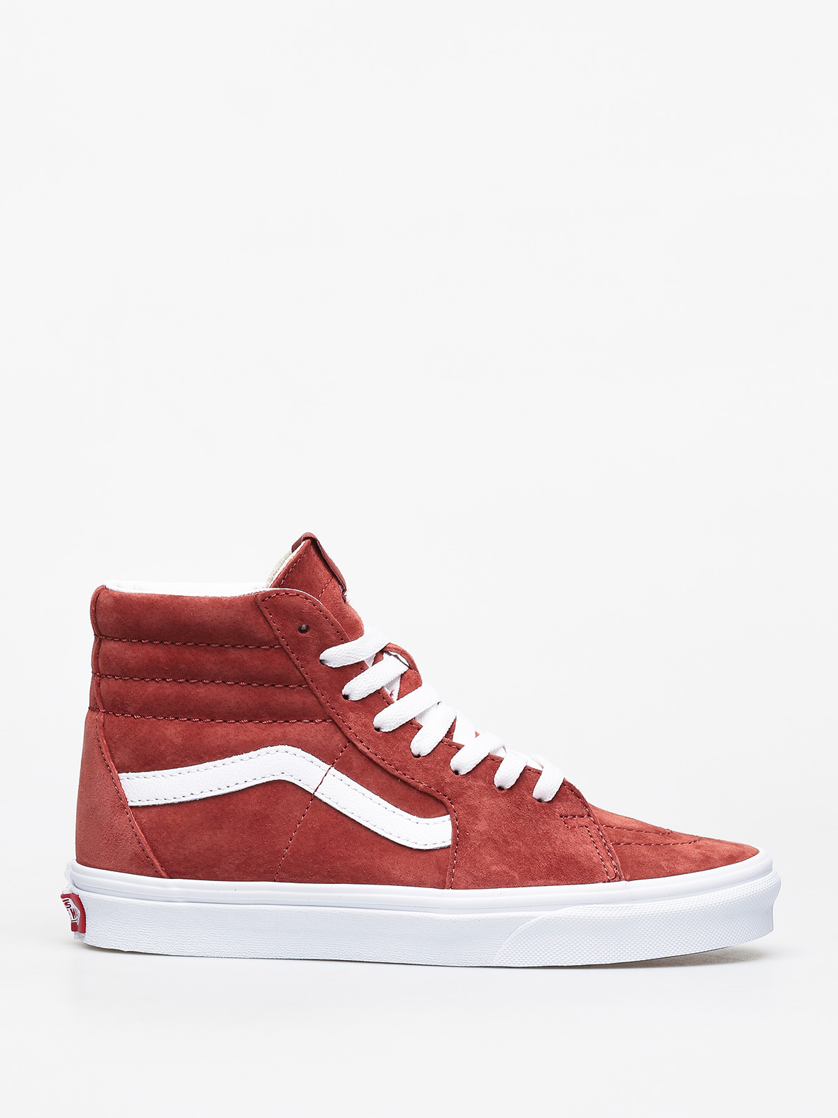 Vans Sk8 Hi Schuhe (pig suede/brnt brcktrwht)