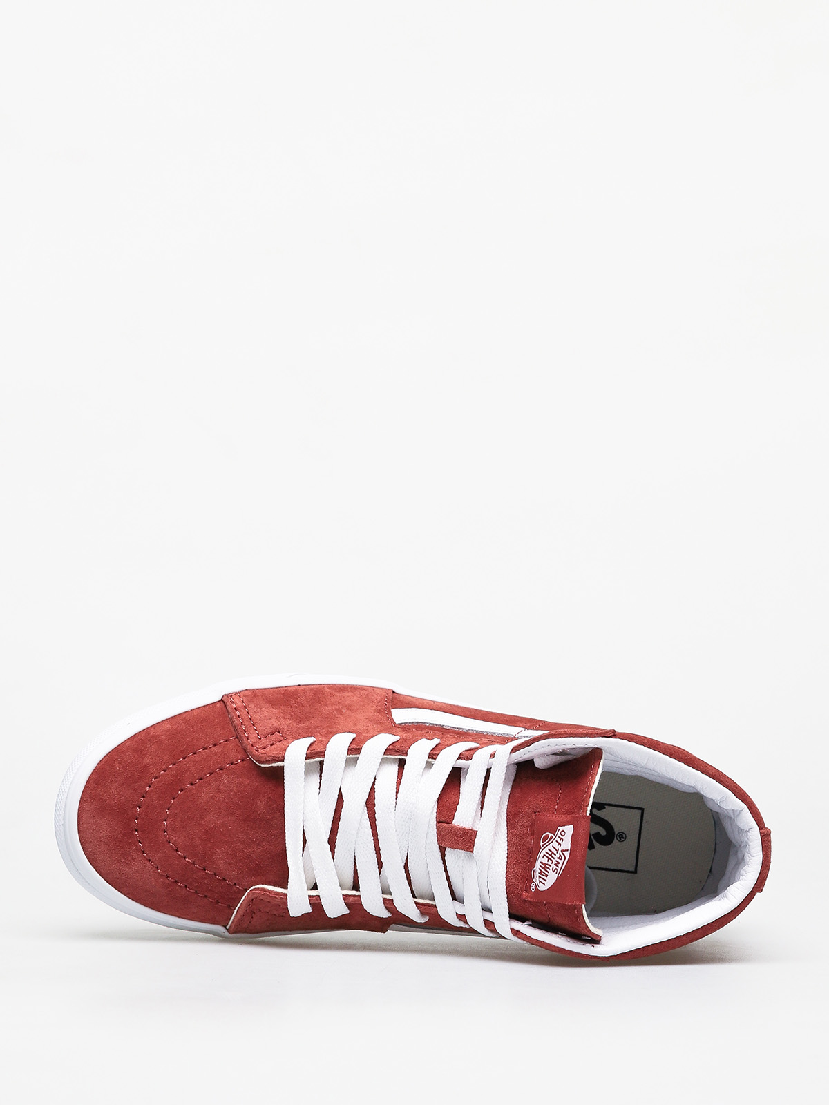 Vans Sk8 Hi Schuhe (pig suede/brnt brcktrwht)