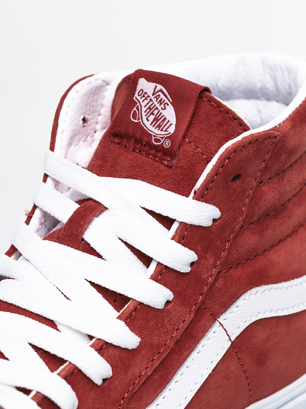 Vans Sk8 Hi Schuhe (pig suede/brnt brcktrwht)