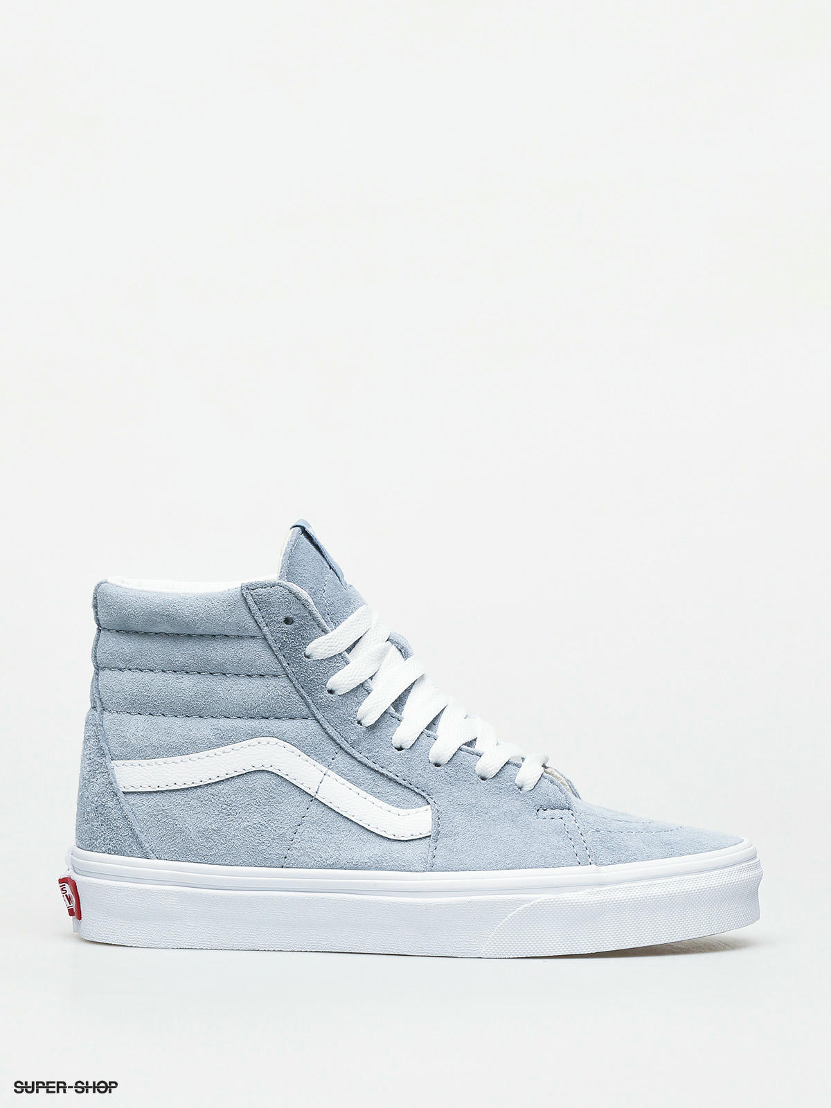 blue suede vans sk8 hi