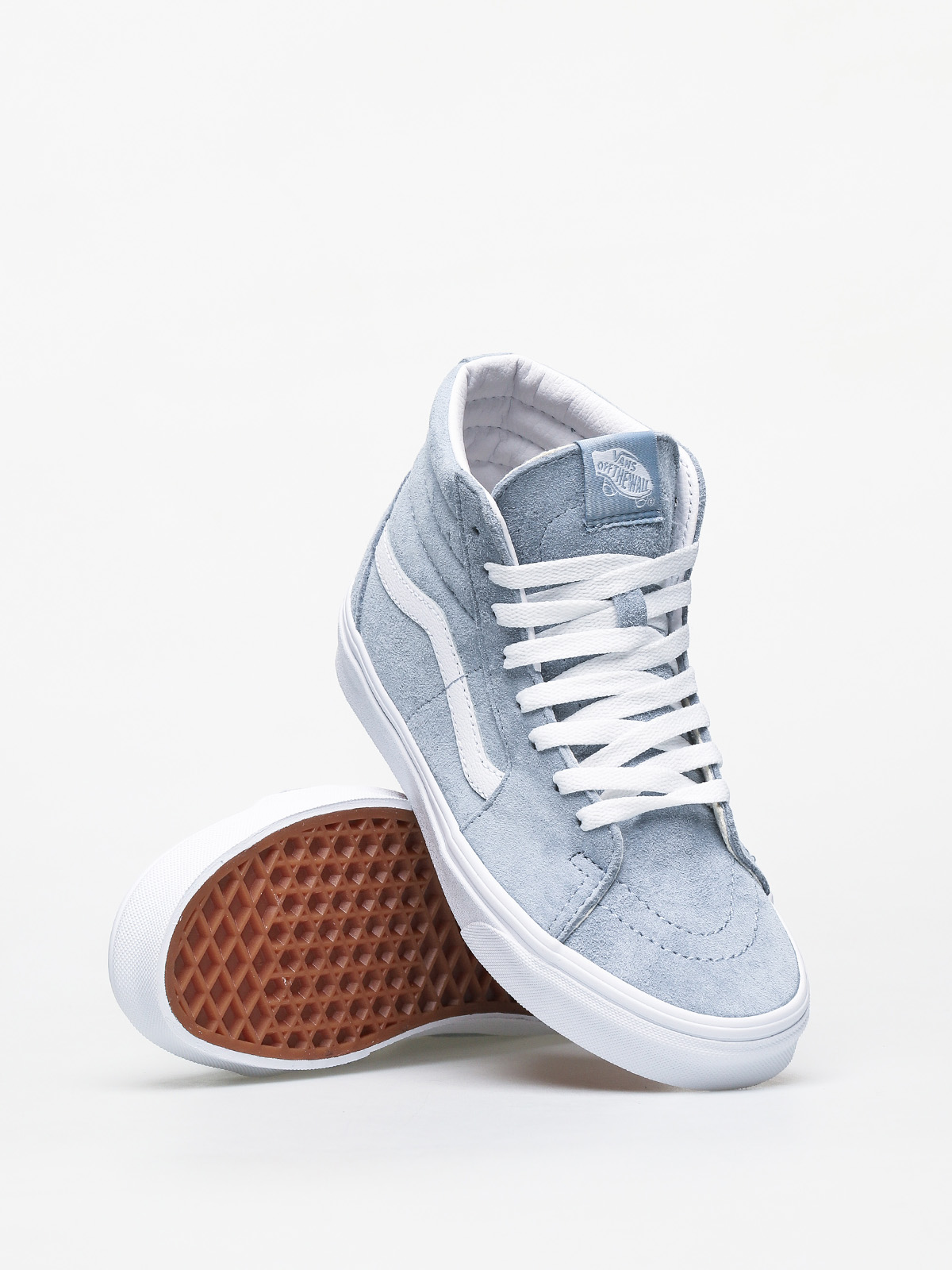Vans Sk8 Hi Shoes (pig suede/blue fog/true white)