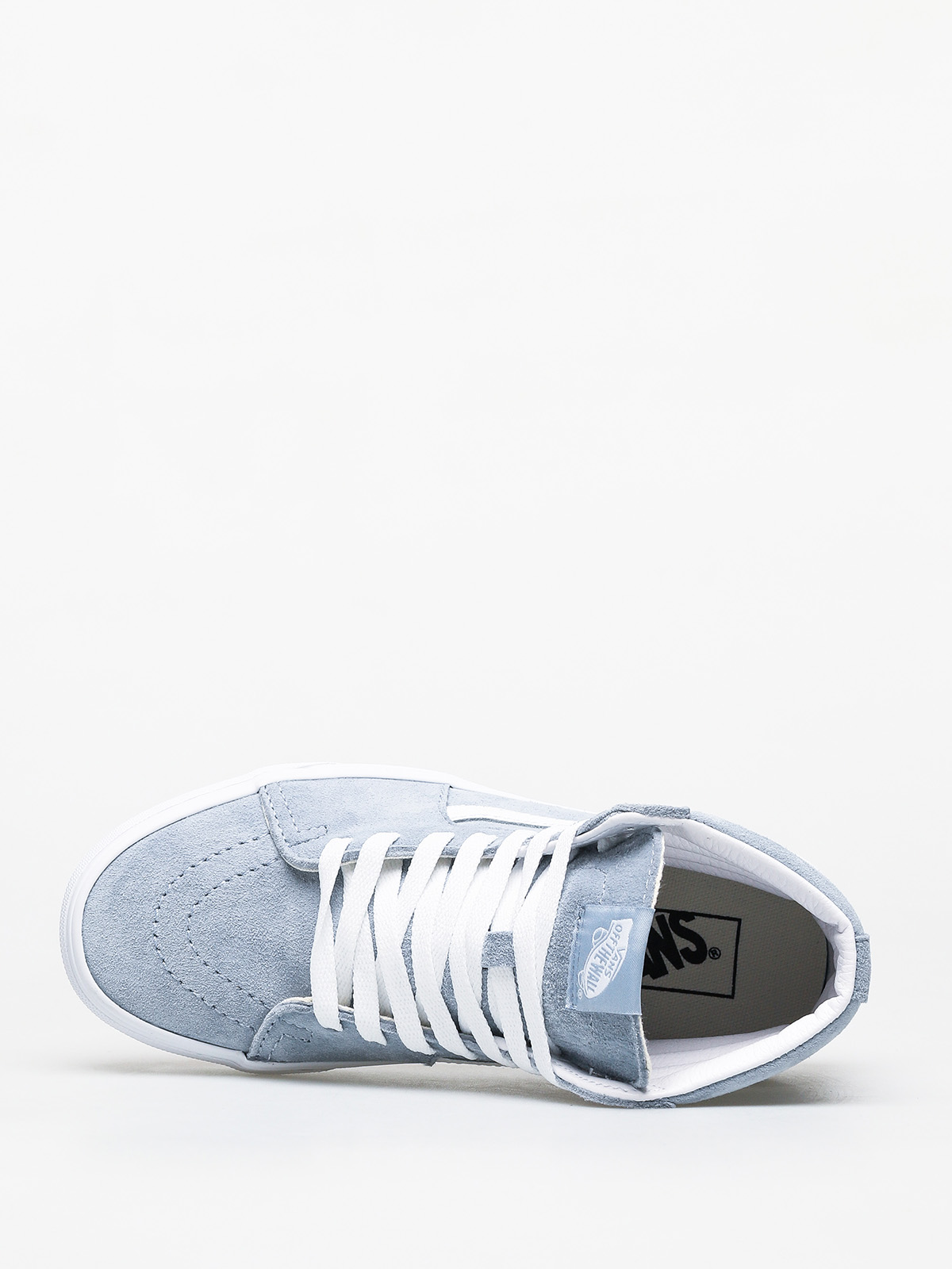 vans sk8 hi pig suede blue fog