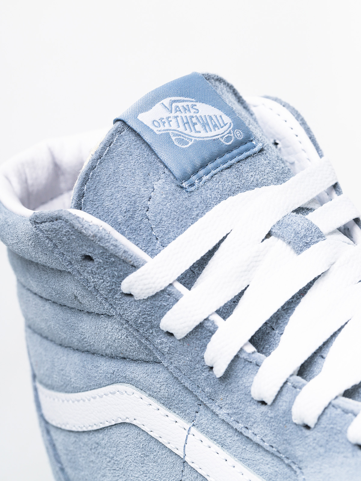 Vans Sk8 Hi Shoes (pig suede/blue fog/true white)