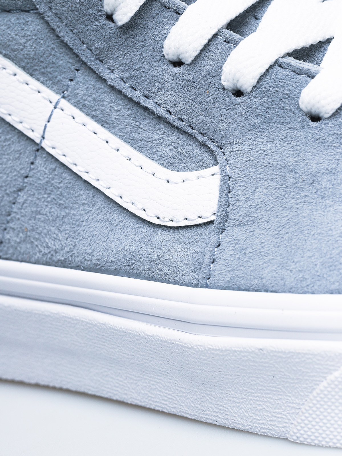 Vans Sk8 Hi Shoes (pig suede/blue fog/true white)