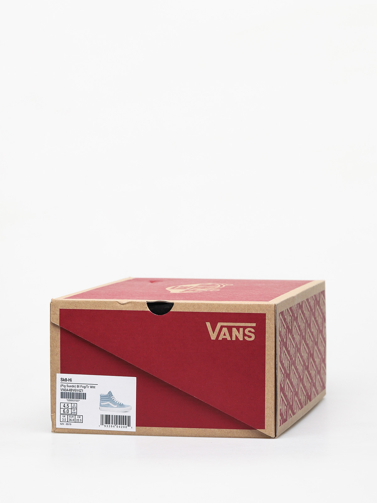 Vans Sk8 Hi Shoes (pig suede/blue fog/true white)