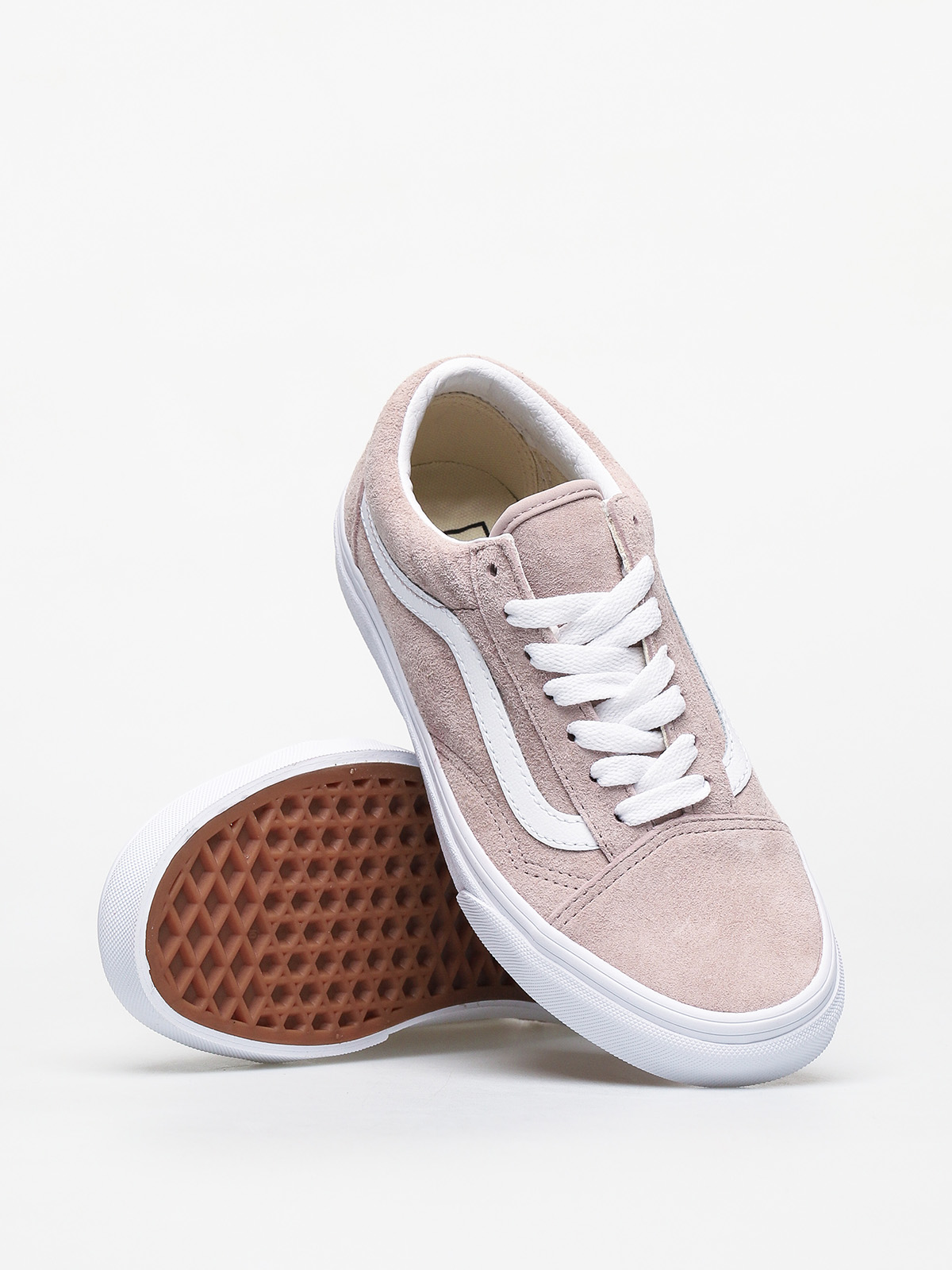 Vans Old Skool Schuhe (pig suede/shadow gray/true white)