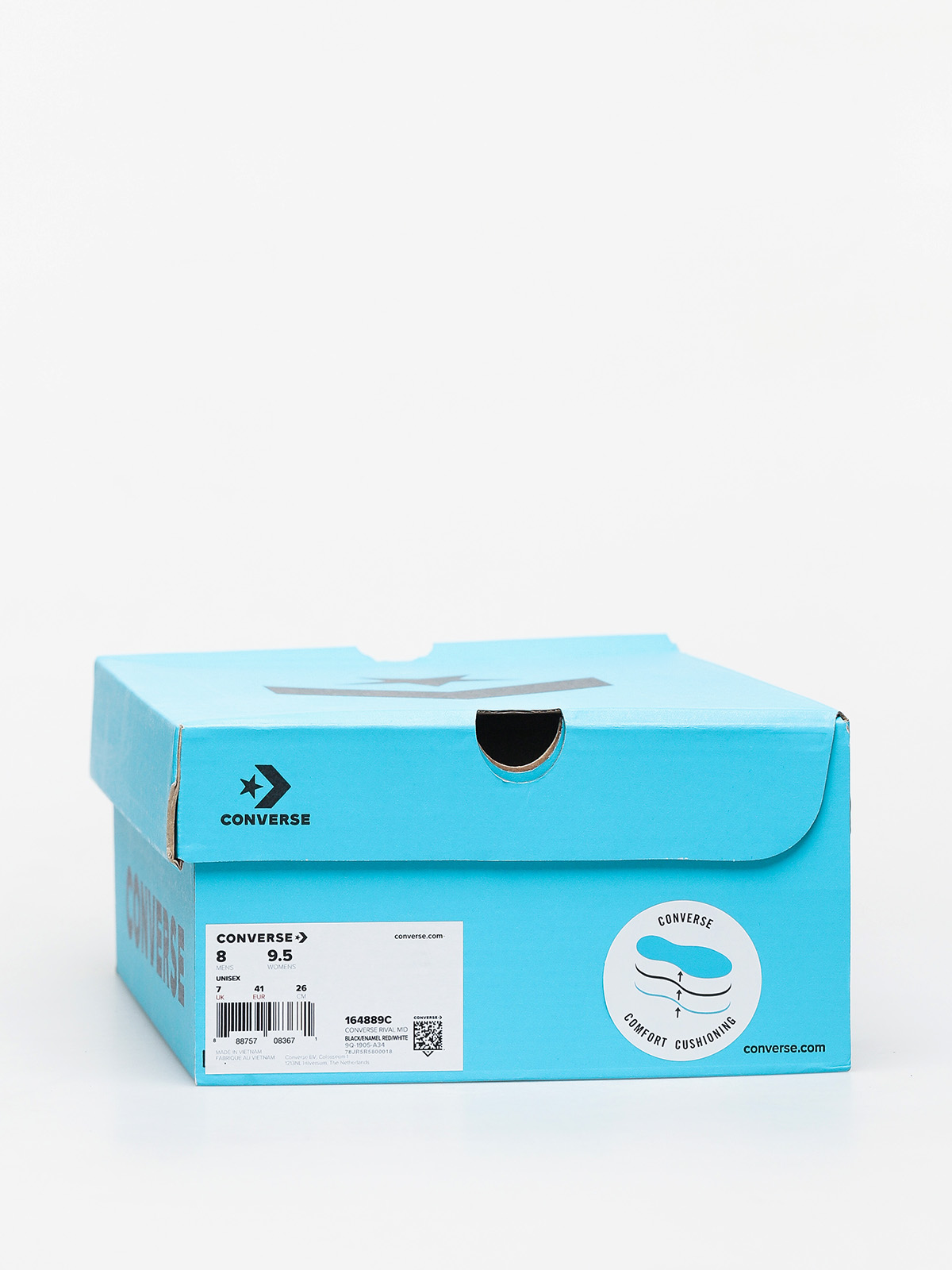 Converse Rival Mid Shoes (black/enamel red)