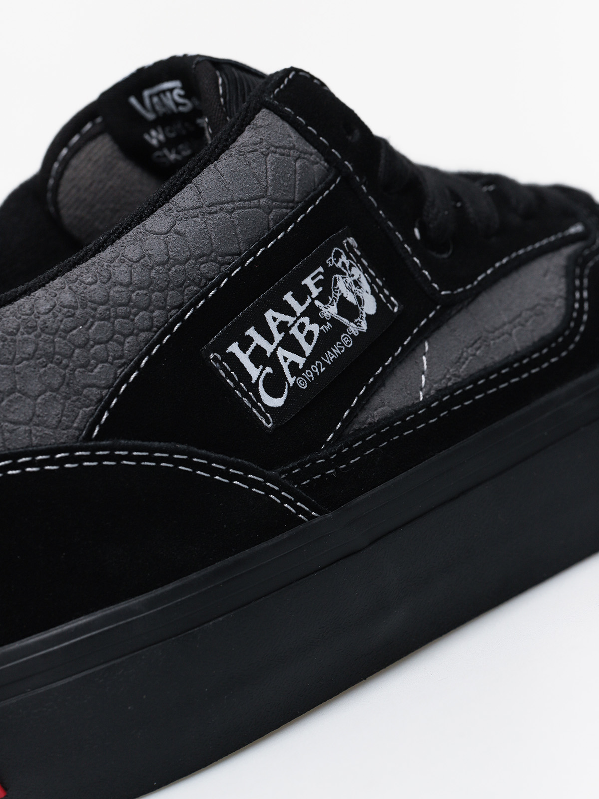 vans half cab croc leather