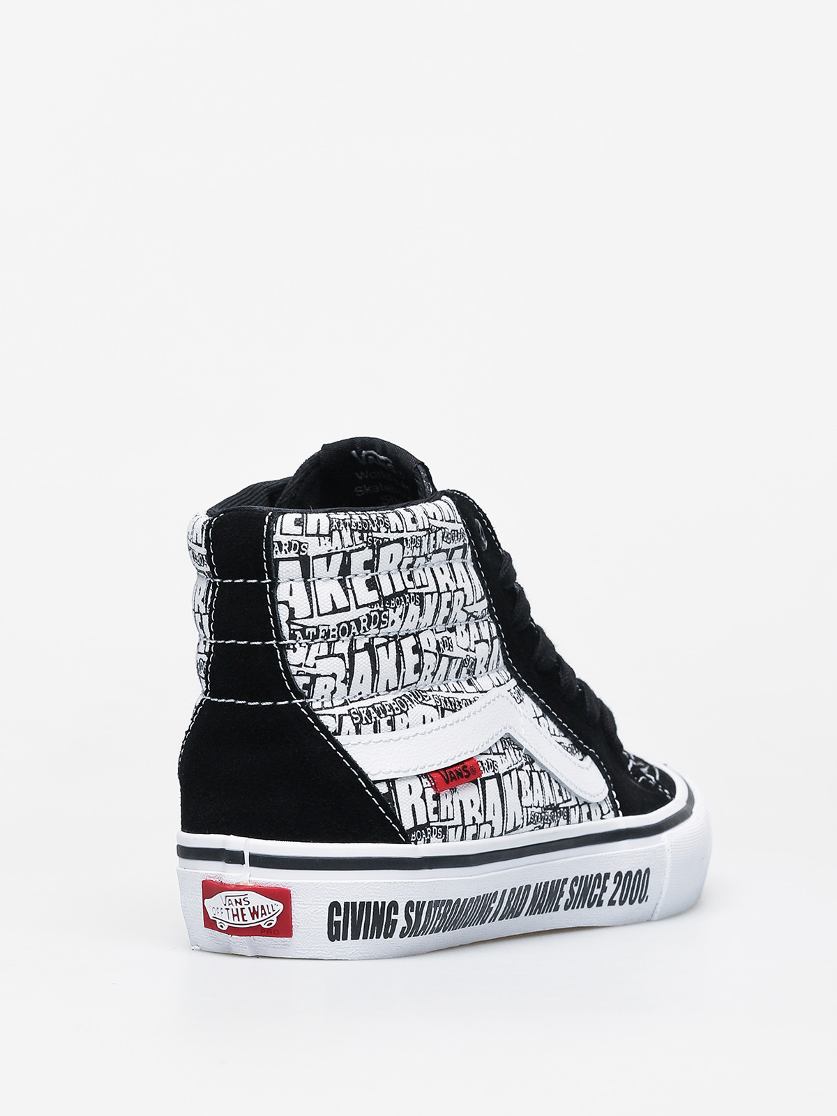 Vans X Baker Sk8 Hi Pro Shoes (black/white)