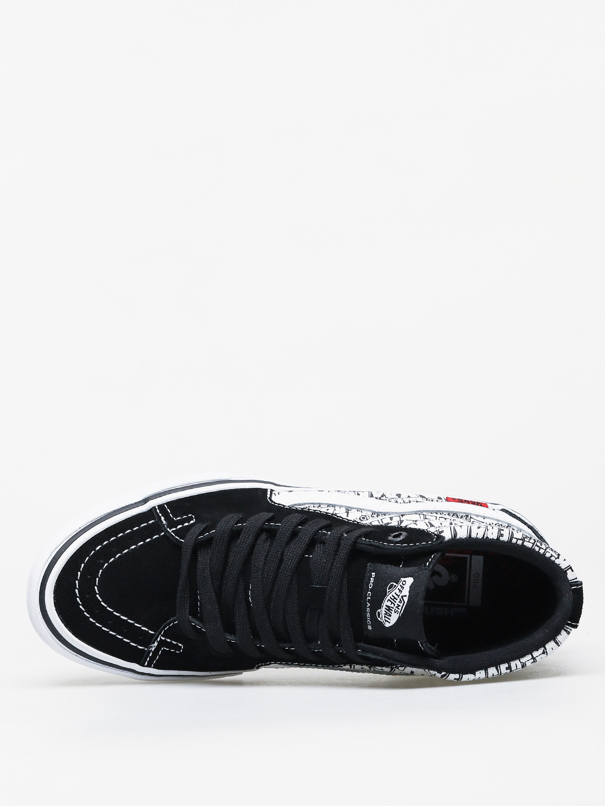 Vans X Baker Sk8 Hi Pro Shoes (black/white)