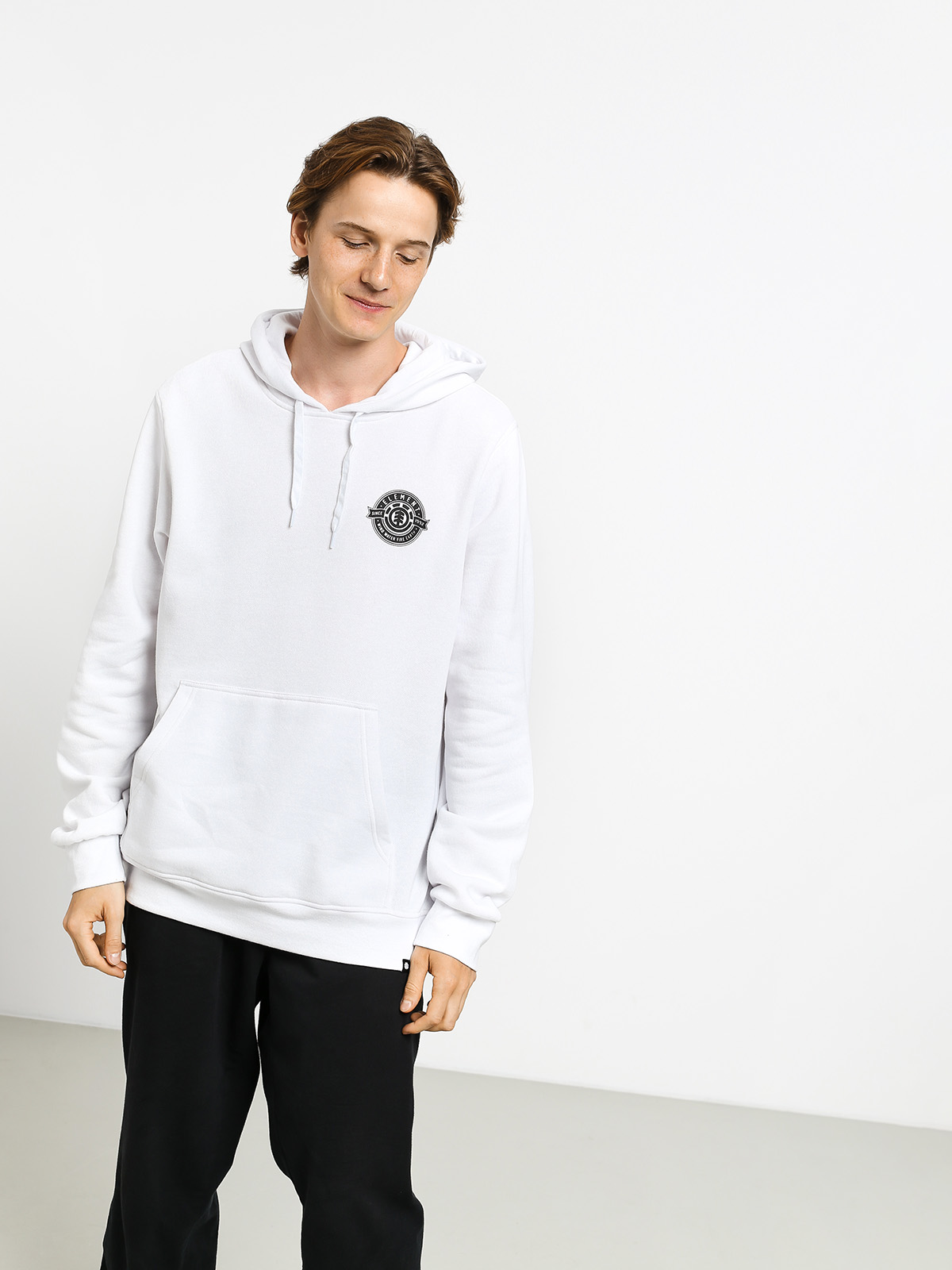 element white hoodie