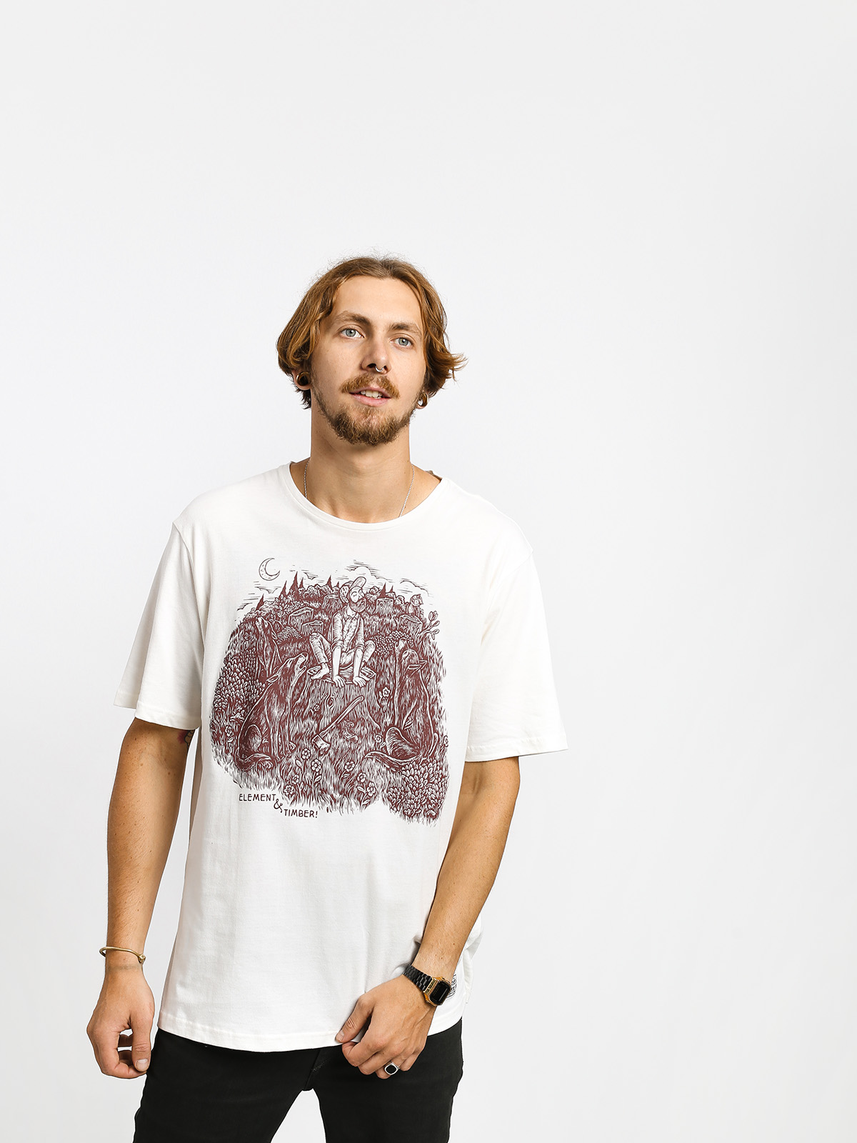 Element Howl T shirt white off white