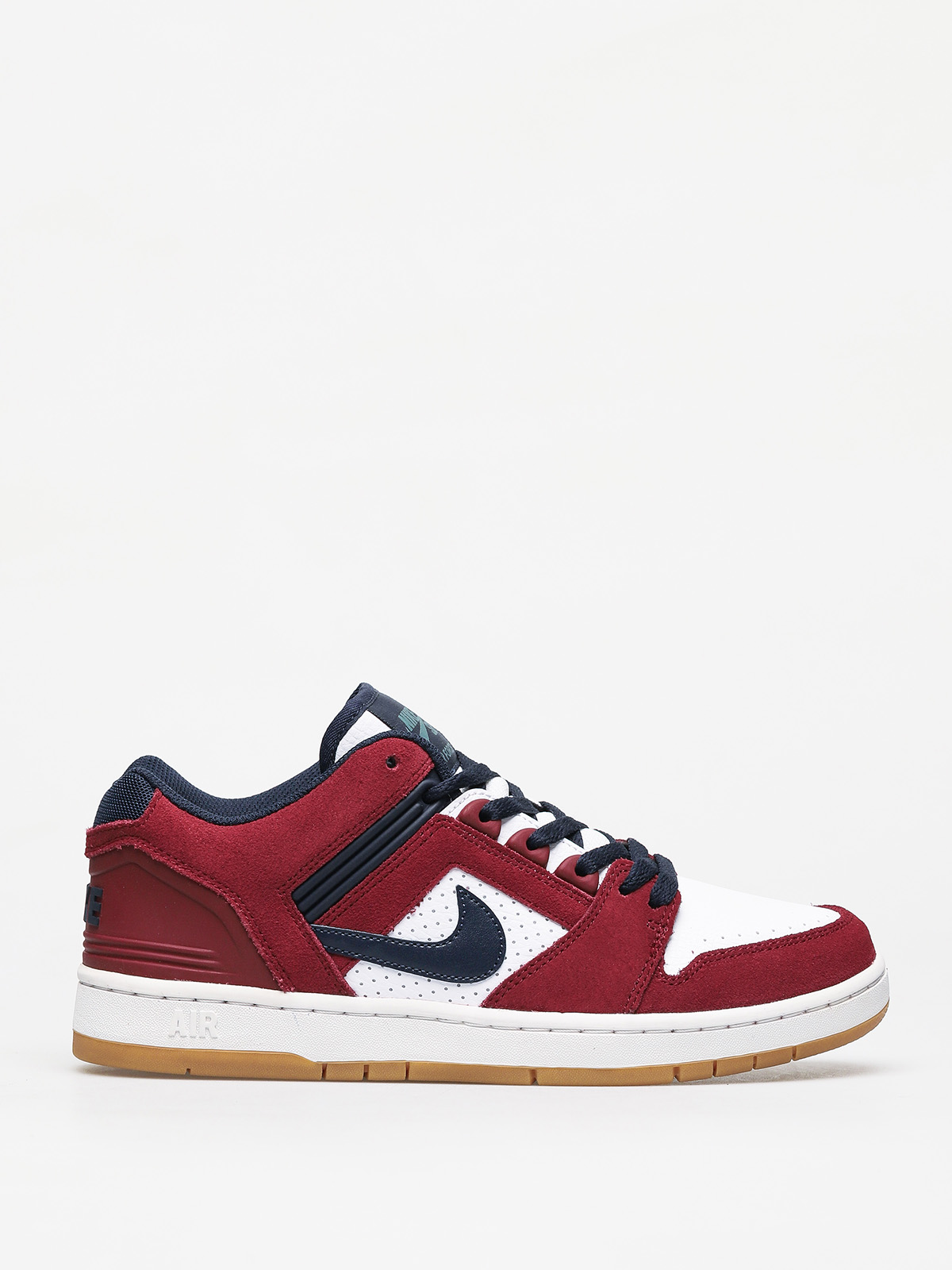 Nike SB Air Force II Low Shoes (team red/obsidian white summit white)