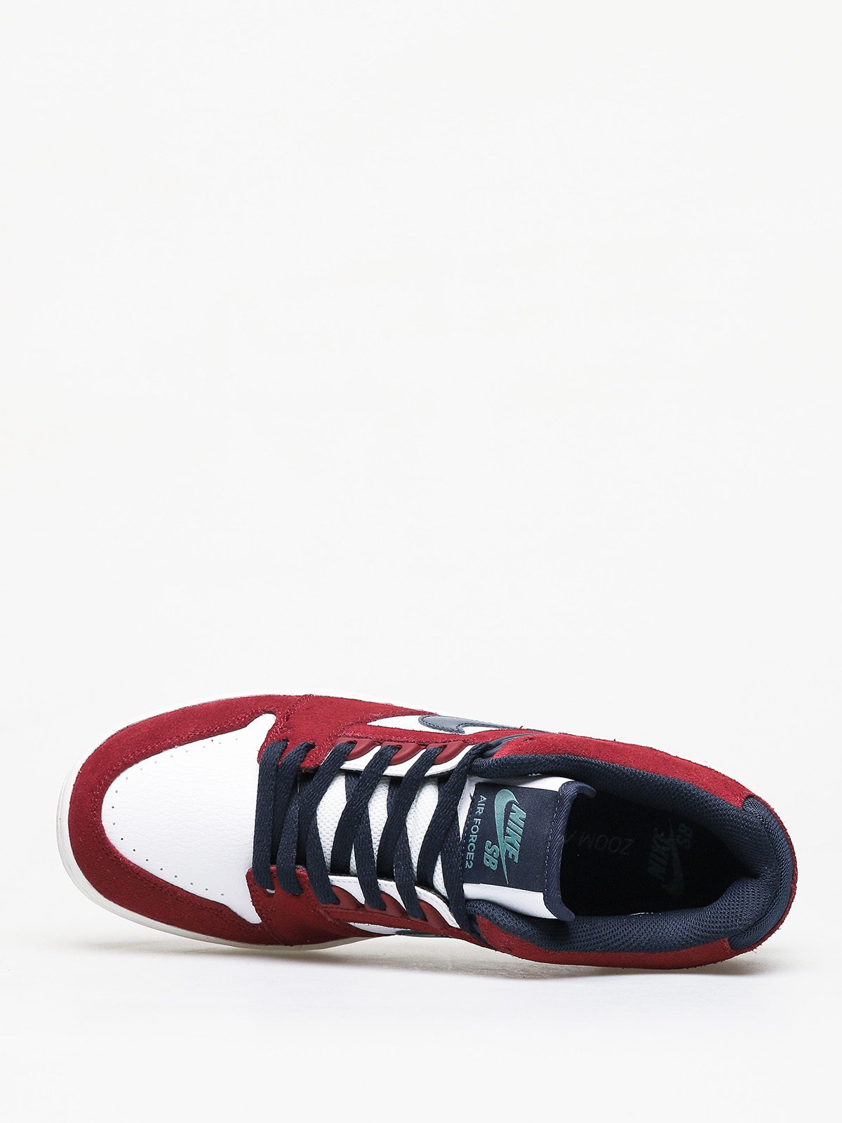 Nike SB Air Force II Low Shoes (team red/obsidian white summit white)