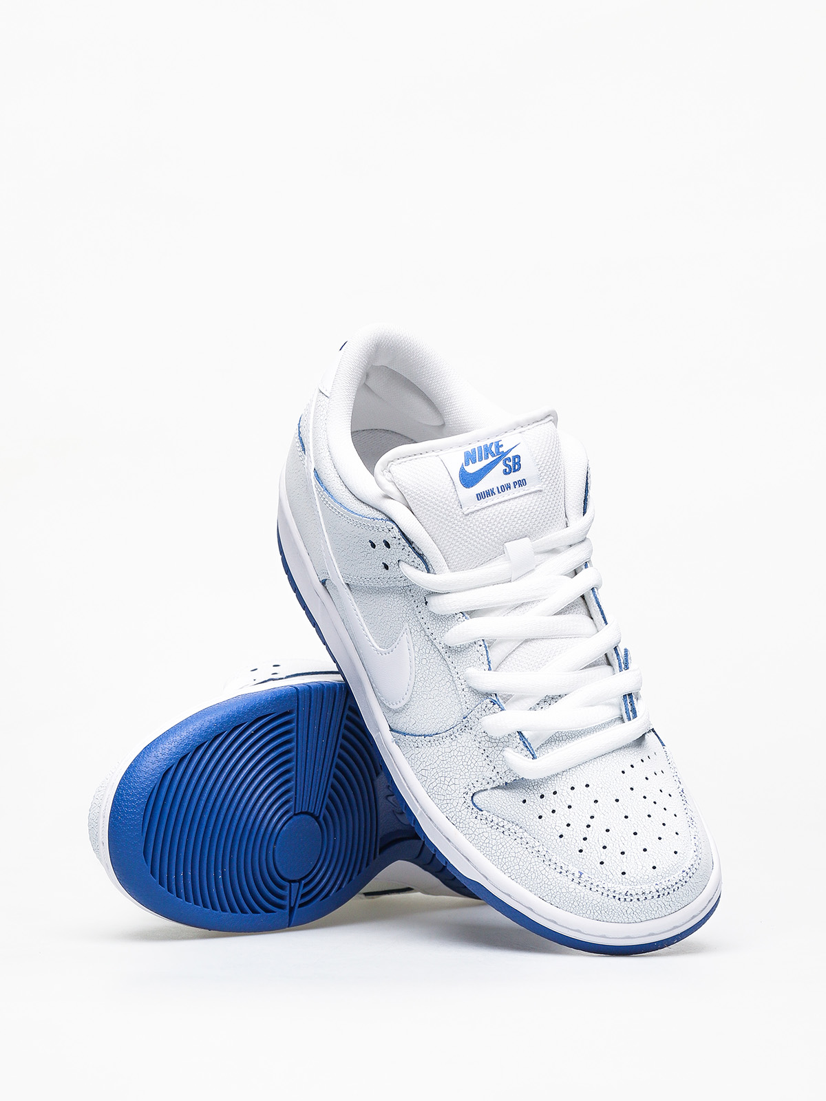 Nike SB Dunk Low Pro Prm Shoes white (white/white game royal)