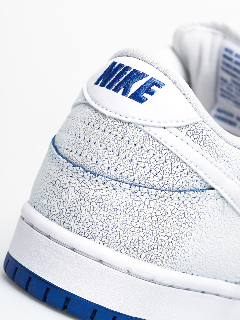 Nike SB Dunk Low Pro Prm Shoes - white (white/white game royal)