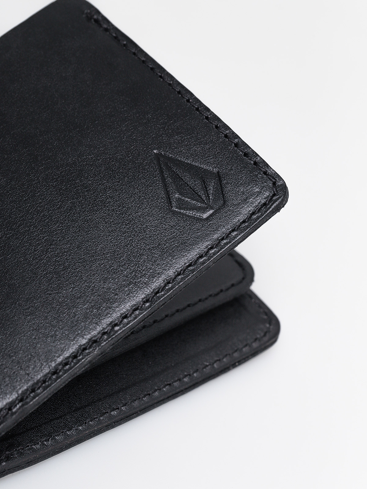 Volcom 3Fold Leather Wallet (black)
