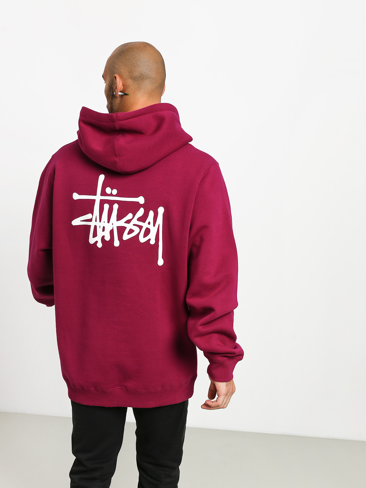 Stussy Basic HD Hoodie (wine)