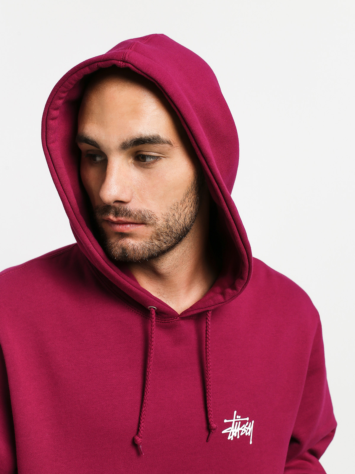 Stussy Basic HD Hoodie (wine)