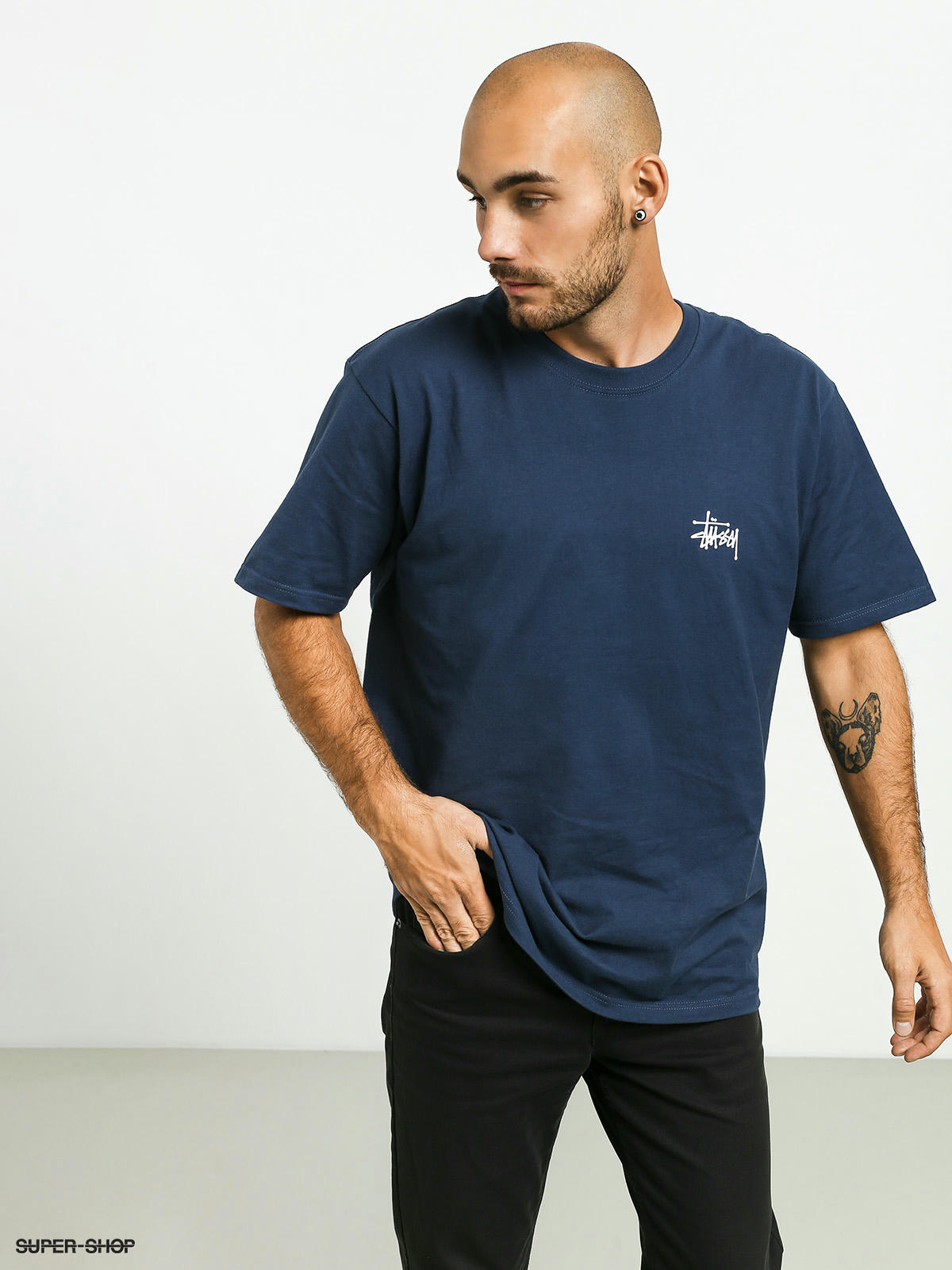 Stussy Basic T-shirt (navy)