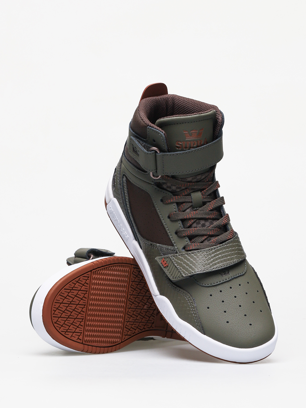 Supra Breaker Shoes (olive/demitasse white)