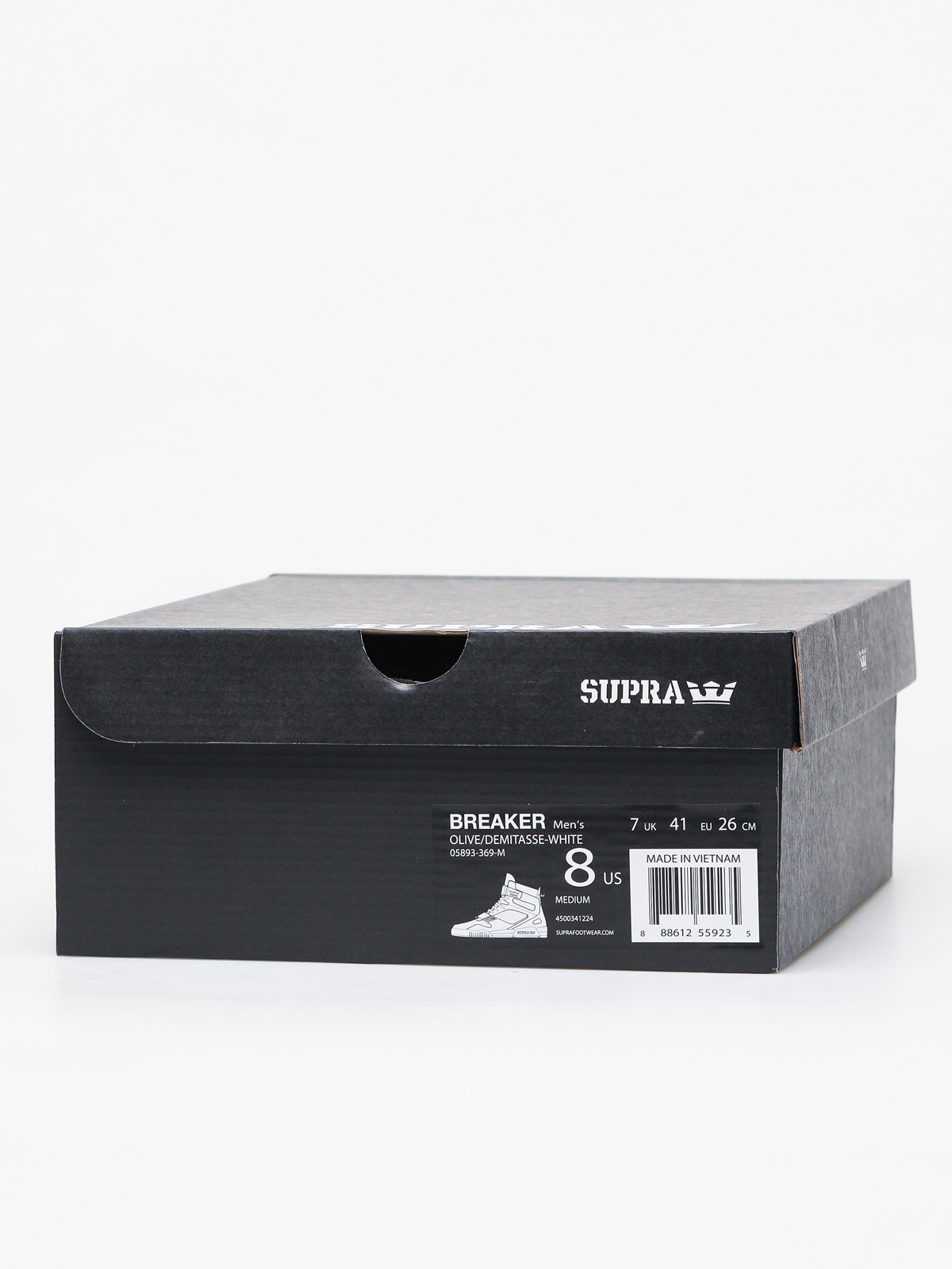 supra skytop olive/black-white