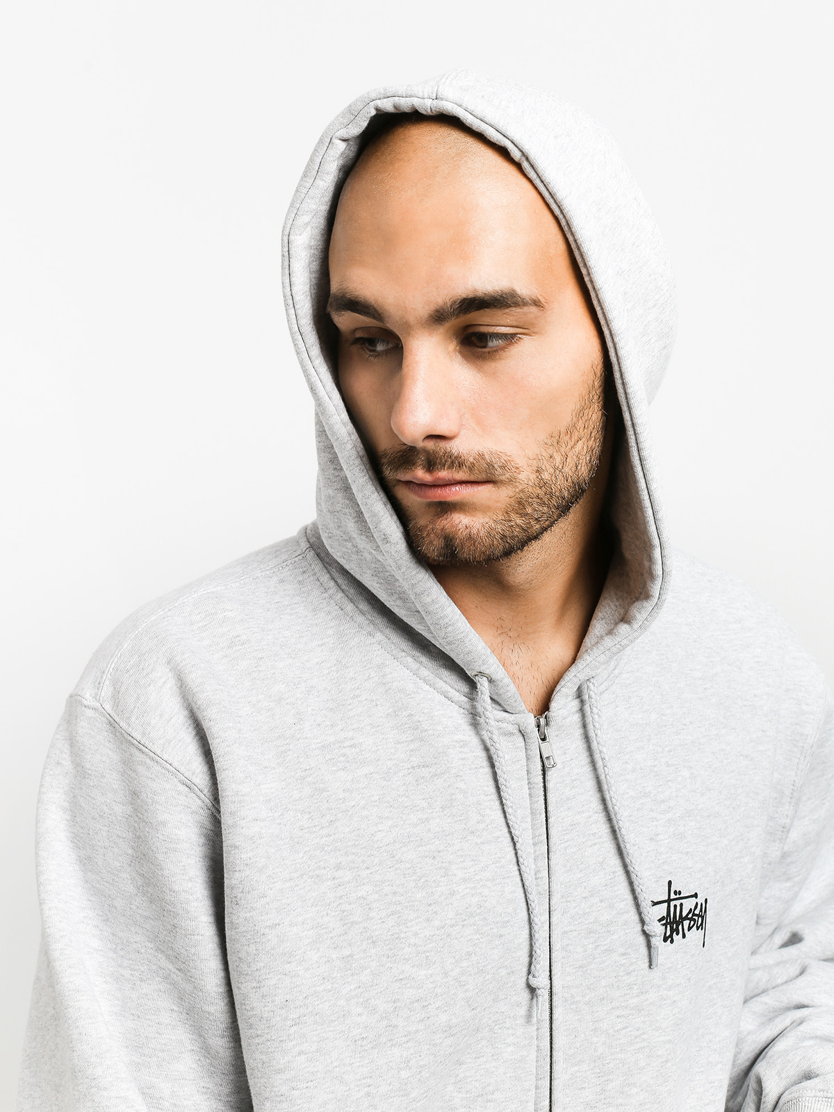 Stussy Basic ZHD Hoodie (ash heather)