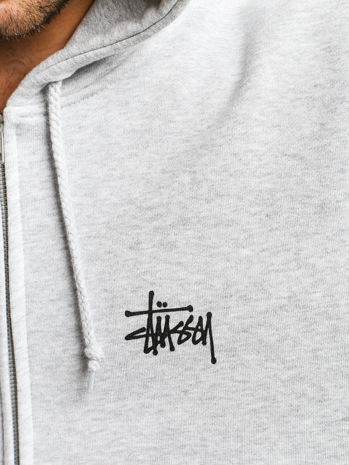 Stussy Basic ZHD Hoodie (ash heather)