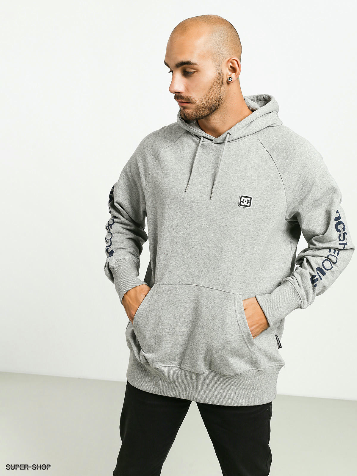 dc grey hoodie
