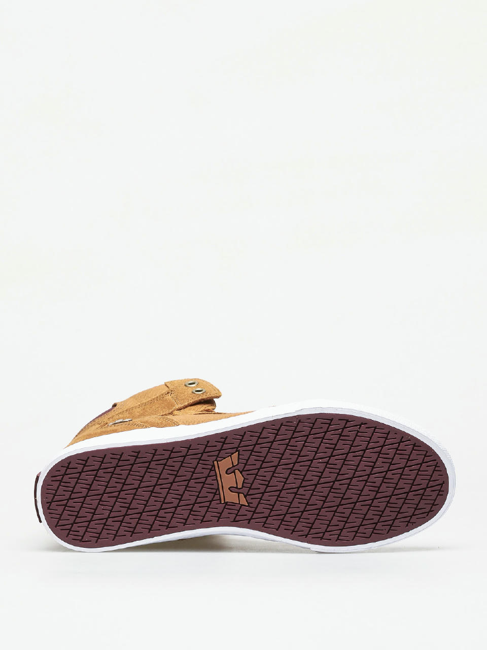 Supra Men's Vaider Hi Top Sneaker Shoes Tan/Wine-White Footwear Skateboarding...