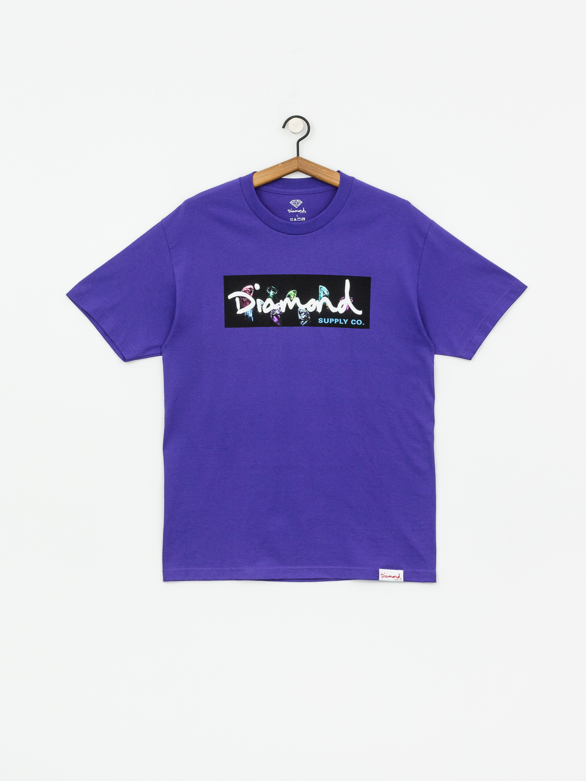 Diamond Supply Co. Color Box Logo T-shirt (purple)