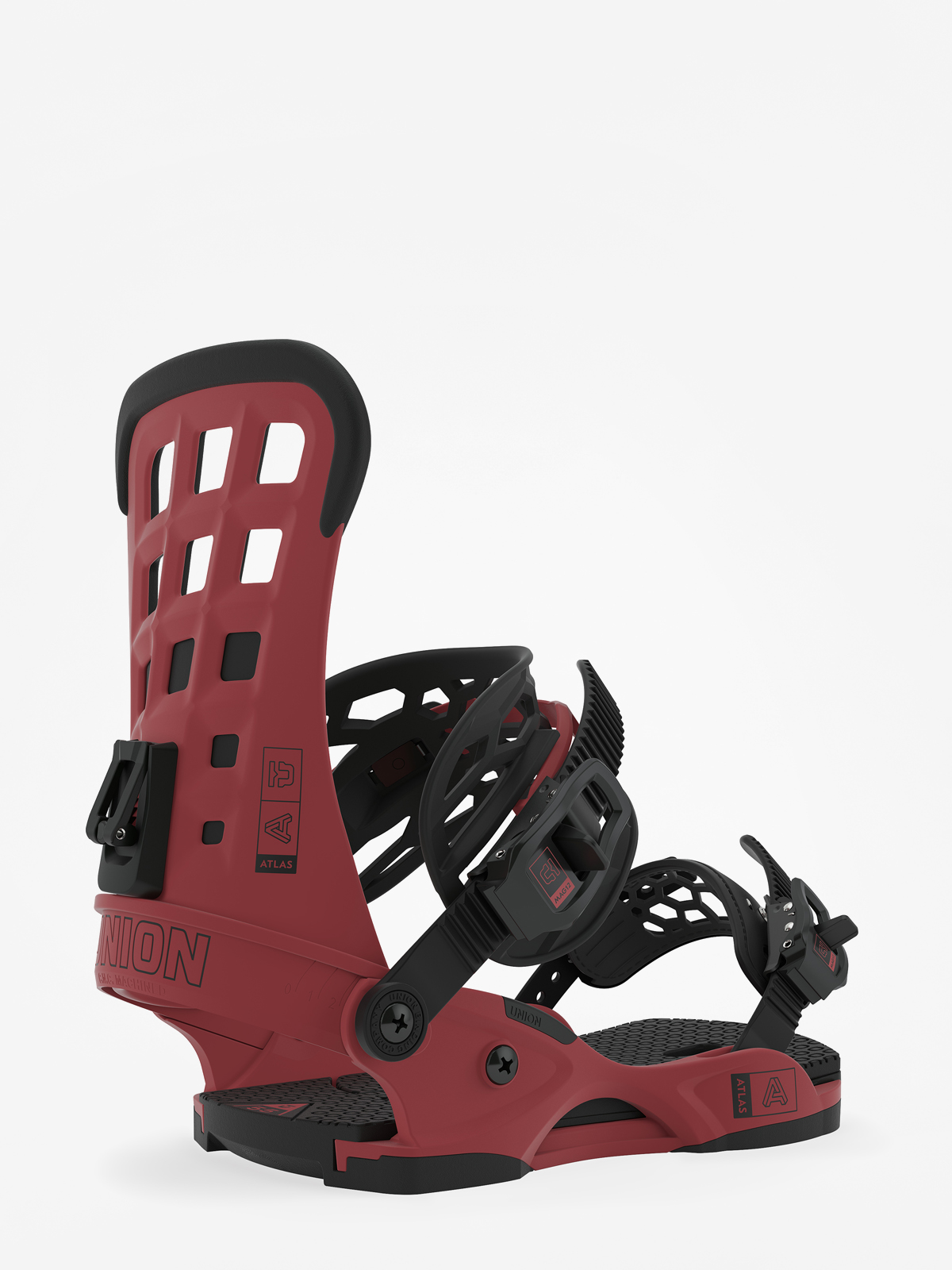 Mens Union Atlas Snowboard bindings (brick red)