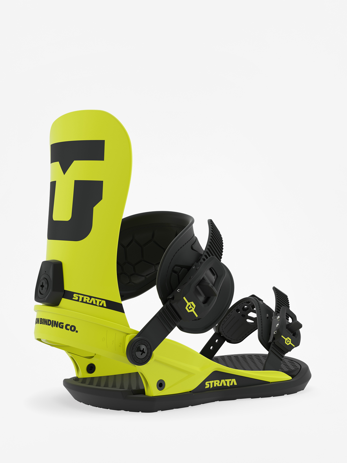 Mens Union Strata Snowboard bindings (hazard yellow)