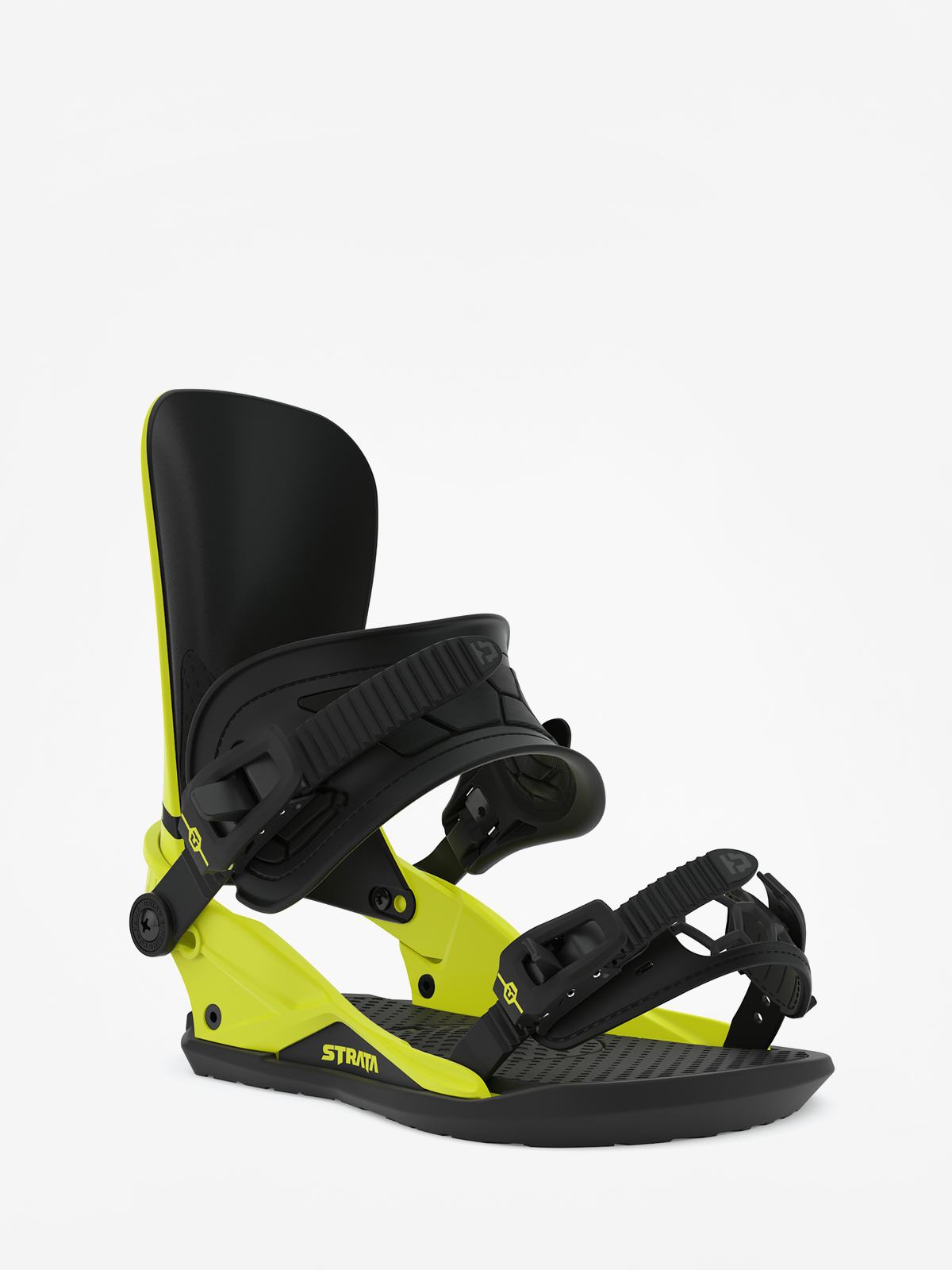 Mens Union Strata Snowboard bindings (hazard yellow)