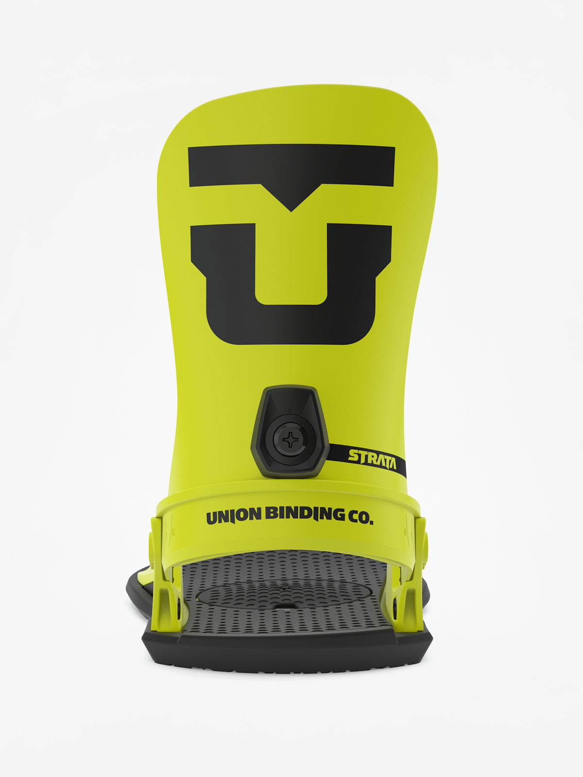 Mens Union Strata Snowboard bindings (hazard yellow)