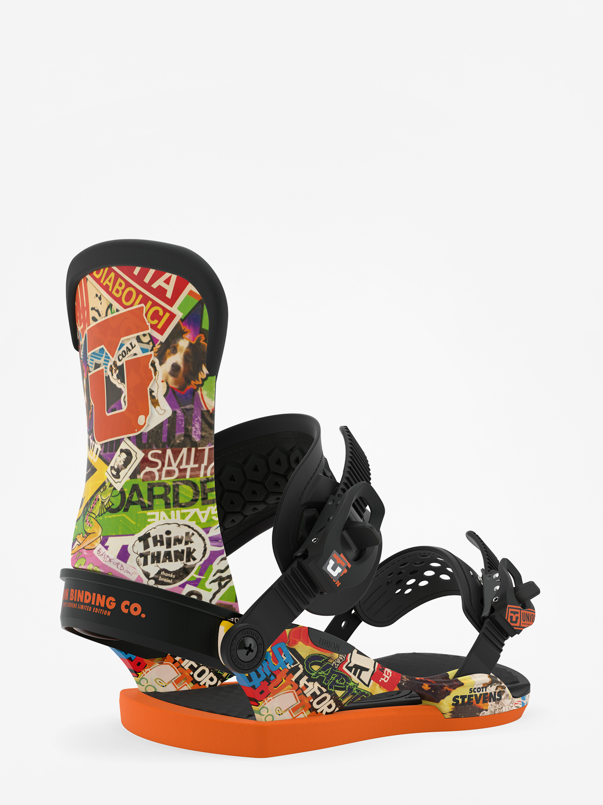Mens Union Scott Stevens Snowboard bindings (topsheet)