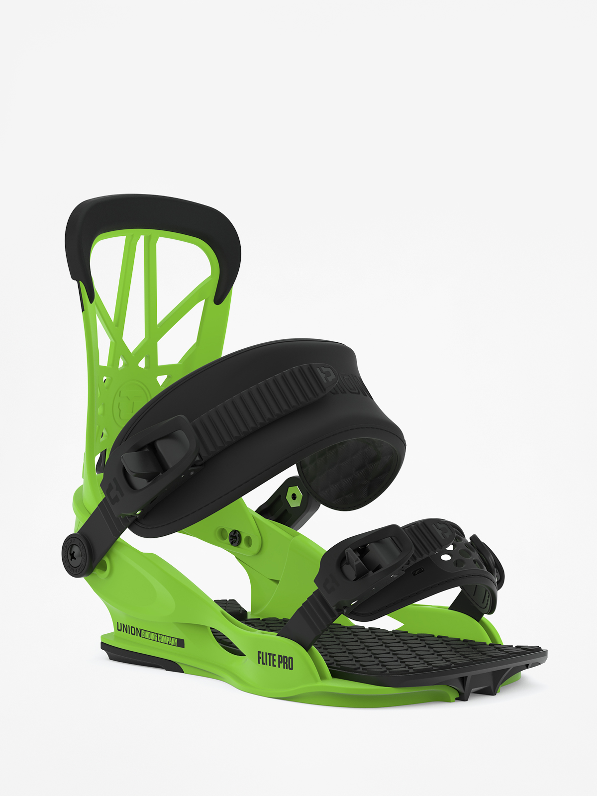 Union Flite Pro Snowboard Bindings Acid Green Union Flite Pro Snowboard Bindings Acid Green