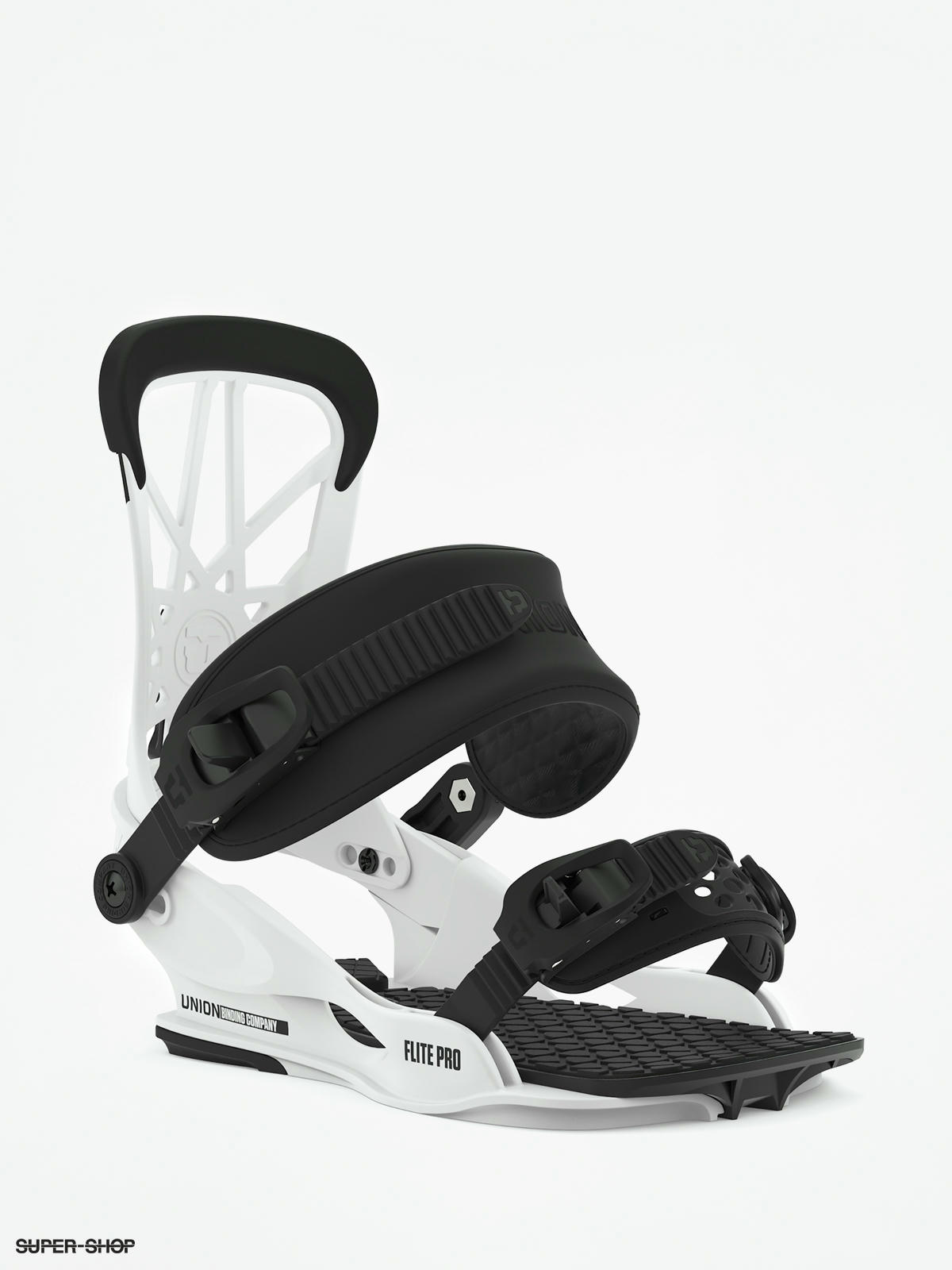 Union Flite Pro Snowboard Bindings White