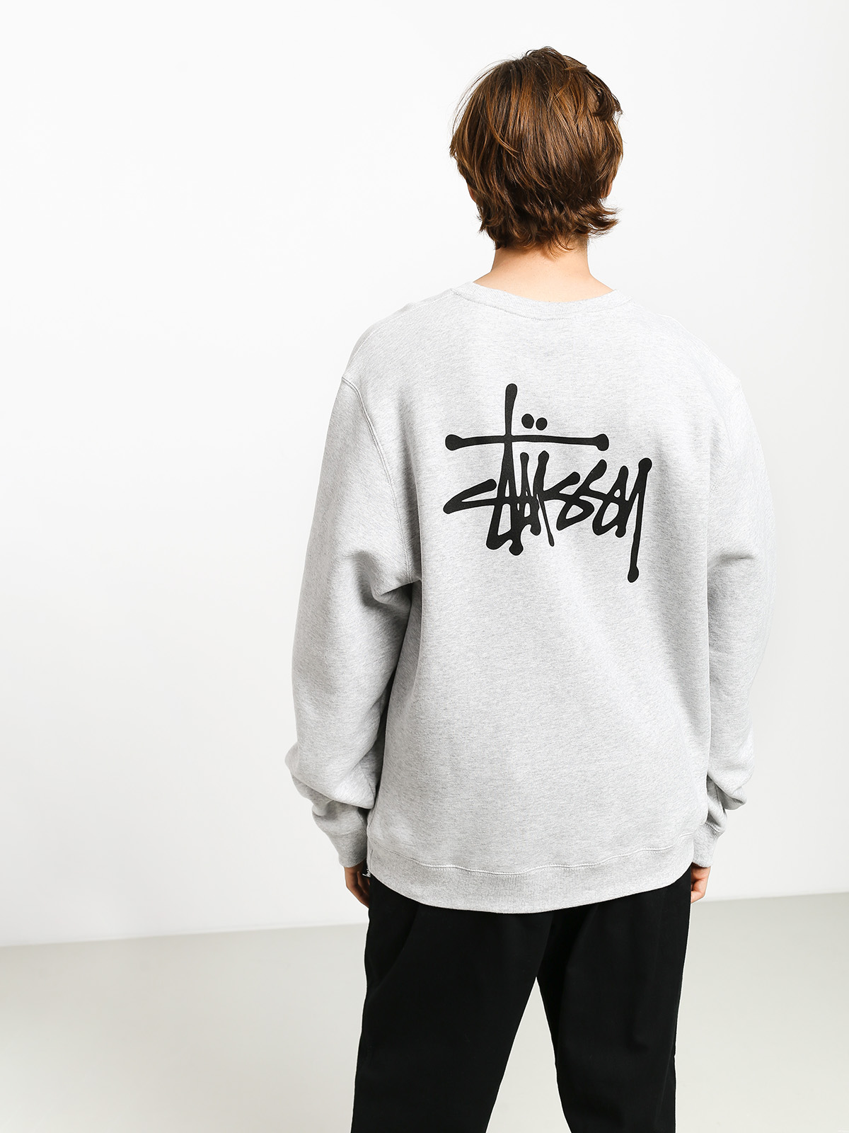 Stussy Basic Sweatshirt - grey (ash heather)