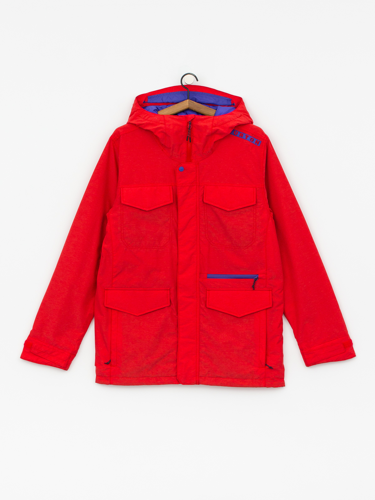 Mens Burton Covert Snowboard jacket (flame scarlet rpstp)