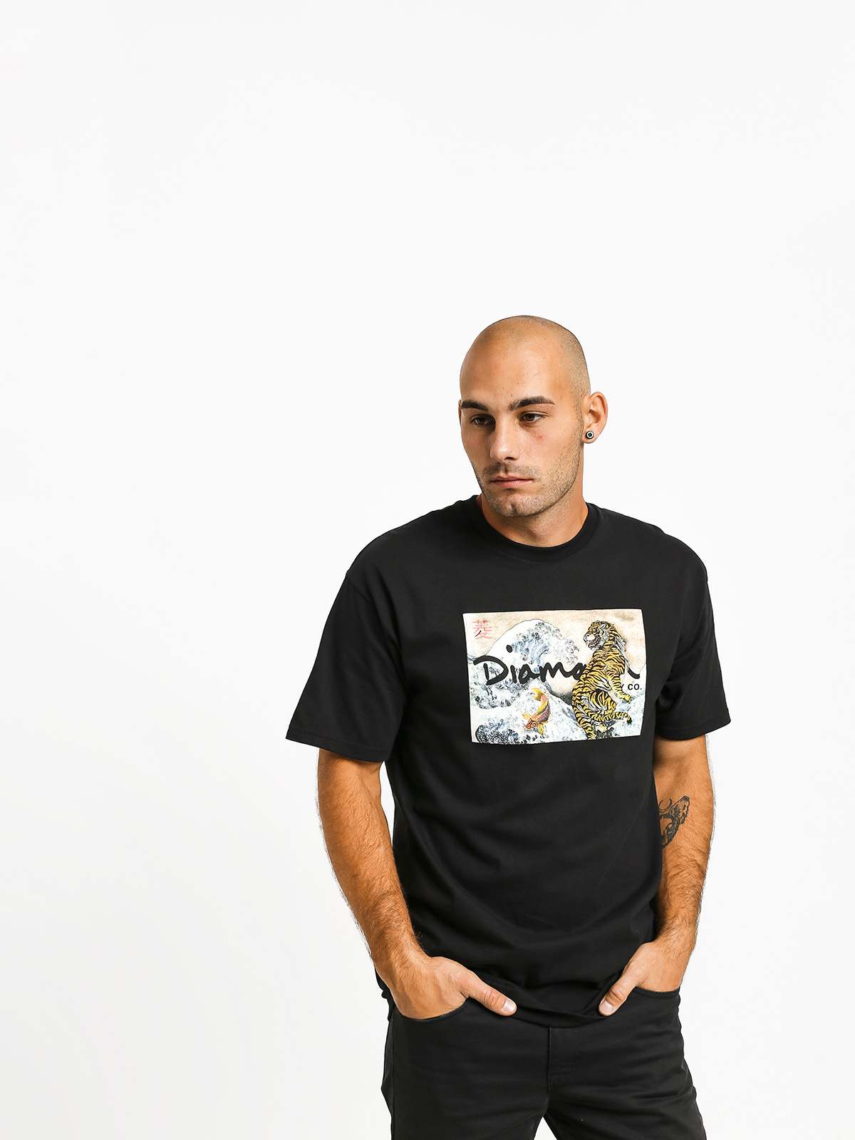 Diamond Supply Co. Tiger Wave T-shirt (black)