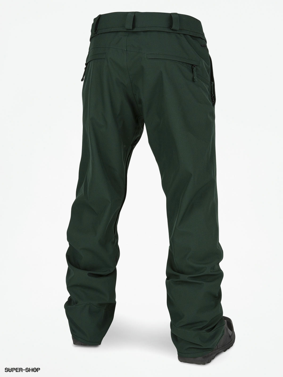 dark green snow pants