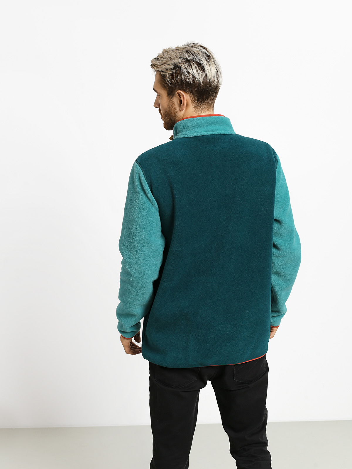 Mens Burton Hearth Flc Plvr Fleece (dpteal/gbslat)