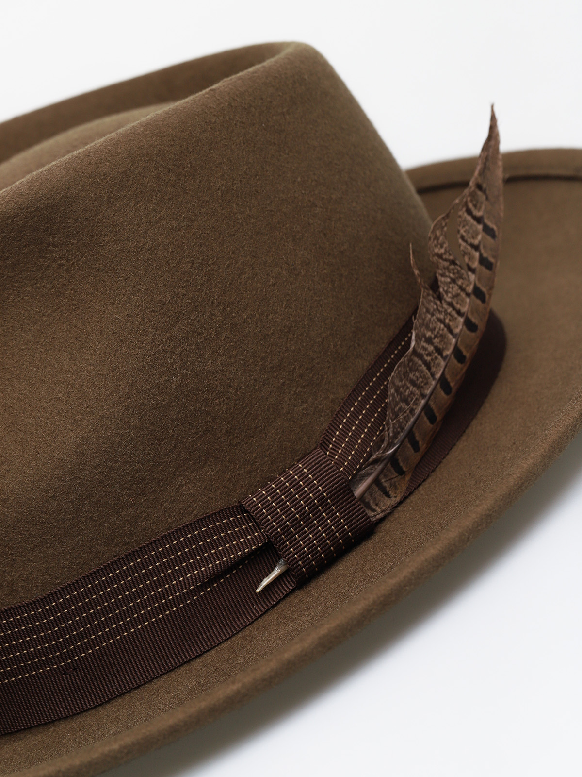 Brixton Swindle II Fedora Hat (olive)
