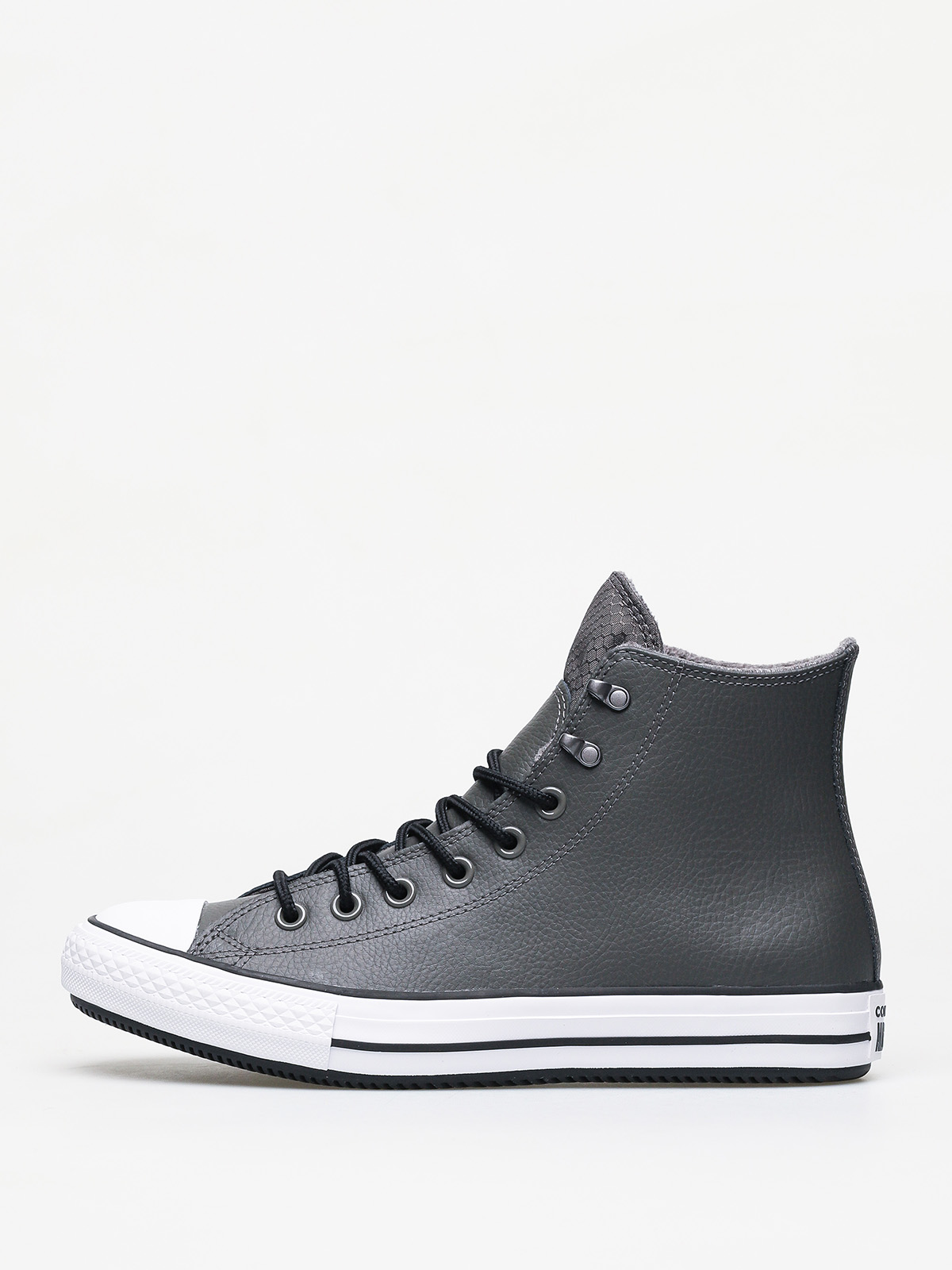 Converse Chuck Taylor All Star Hi Winter Leather Chucks (carbon grey/black/white)